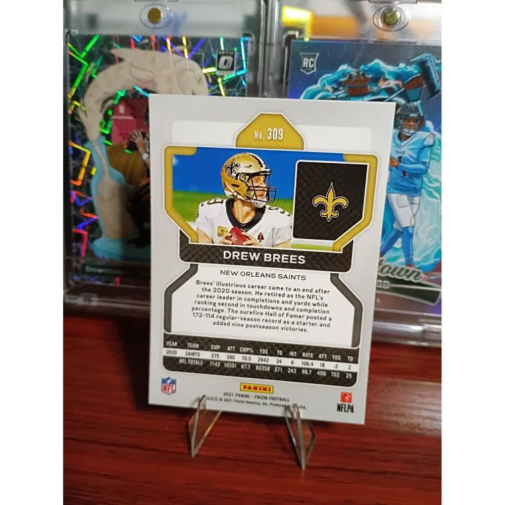 2021 Panini Prizm - Drew Brees #309 HOF Pack Fresh